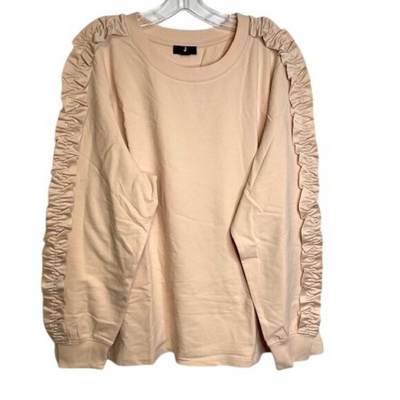 J Jason Wu Sweatshirt with Ruffle Sleeve 2X (4141) - Picture 1 of 7